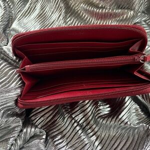 Elegant Red Women's Wallet